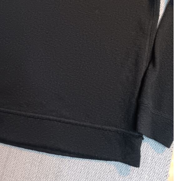 Levis Henley Sweater Mens Large Black Lightweight Textured Stressed Casual - Picture 5 of 12